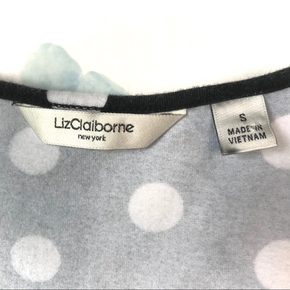 Liz Claiborne Womens Black & White Classic Polka Dot Sleeveless Maxi Tank Dress - Picture 5 of 10